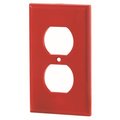 Eaton Wiring Devices Wall Plate 1Gng Dplx Recpt Red 5132RD-BOX